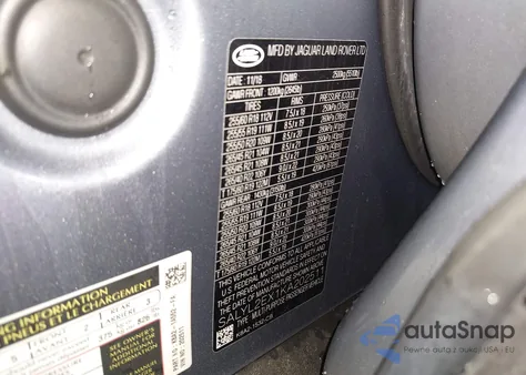 2019 Land Rover Range Rover Velar P250 R-Dynamic Se z USA, uszkodzony, nr VIN SALYL2EX1KA202511